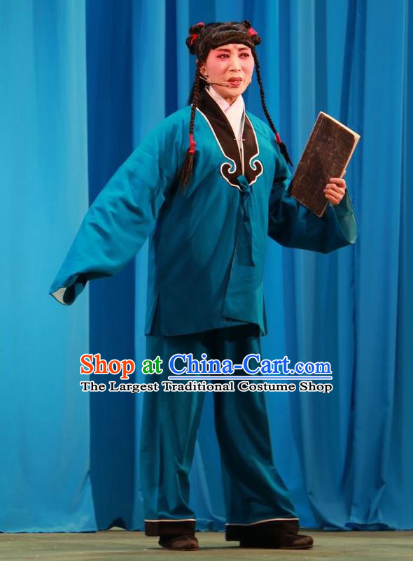 Chun Jiang Yue Chinese Shanxi Opera Wa Wa Sheng Apparels Costumes and Headpieces Traditional Jin Opera Young Boy Garment Liu Bao Clothing