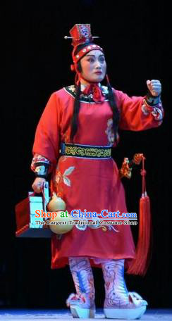 Fenyang King Chinese Shanxi Opera Young Boy Apparels Costumes and Headpieces Traditional Jin Opera Wa Wa Sheng Garment Niche Clothing
