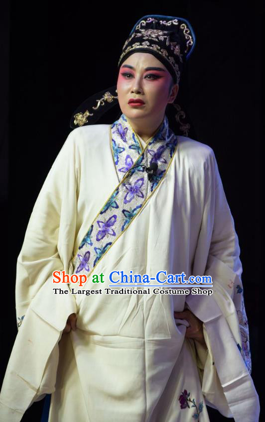 Legend of Leper Chinese Shanxi Opera Niche Apparels Costumes and Headpieces Traditional Jin Opera Xiaosheng Garment Scholar Chen Lvqin Clothing