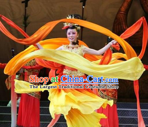 Chinese Han Opera Dance Lady Garment Costumes and Headdress You Meng Yi Guan Traditional Hubei Hanchu Opera Xiaodan Apparels Young Female Dress