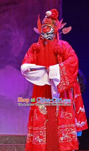 The Peony Pavilion Chinese Guangdong Opera Jing Apparels Costumes and Headpieces Traditional Cantonese Opera God Garment Zhong Kui Clothing
