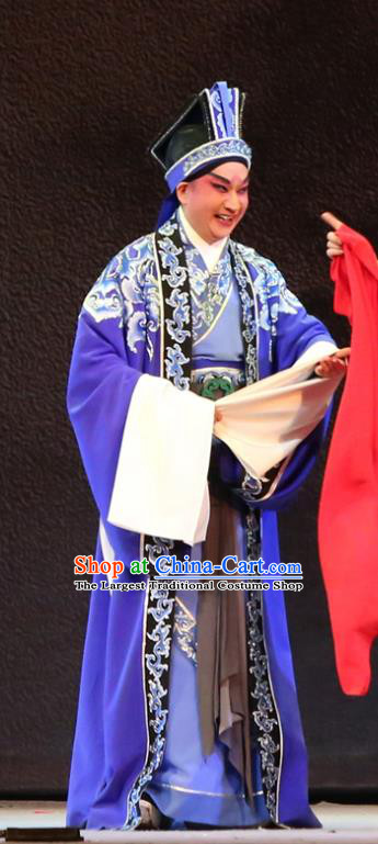 Gao Emperor of Han Chinese Guangdong Opera Young Male Apparels Costumes and Headpieces Traditional Cantonese Opera Xiaosheng Garment Liu Bang Clothing