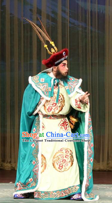 Princess Zhaojun Chinese Guangdong Opera Official Apparels Costumes and Headwear Traditional Cantonese Opera Garment Xiongnu General Wen Dun Clothing