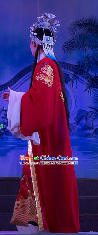 Wu Suo Dong Gong Chinese Guangdong Opera Prince Apparels Costumes and Headwear Traditional Cantonese Opera Young Male Garment Niche Clothing