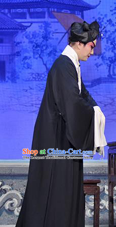 Qing Hua Pan Jinlian Chinese Guangdong Opera Wusheng Apparels Costumes and Headwear Traditional Cantonese Opera Martial Male Garment Hero Wu Song Clothing