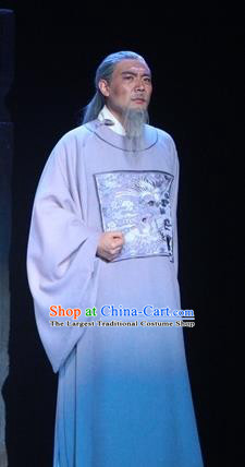 Chinese Traditional Ming Dynasty Official Zhang Juzheng Clothing Stage Performance Historical Drama Apparels Costumes Ancient Elderly Male Garment and Headwear