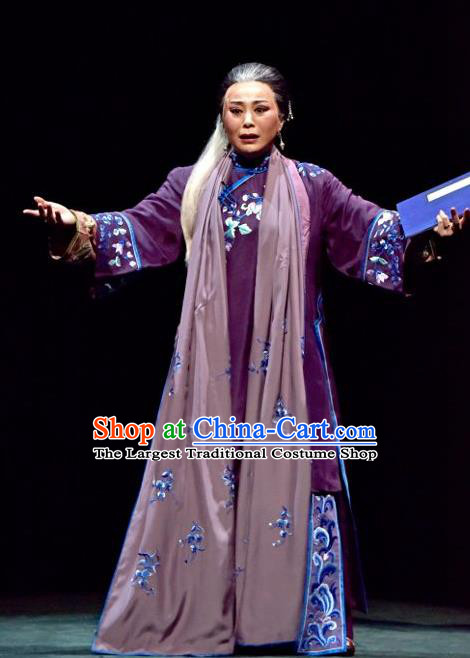 Chinese Sichuan Opera Highlights Elderly Woman Ge Laifeng Garment Costumes and Headdress The Sound of Bell Traditional Peking Opera Dame Dress Pantaloon Apparels