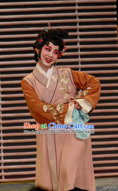 Chinese Sichuan Opera Highlights Young Mistress Garment Costumes and Headdress Cao Min Song Shijie Traditional Peking Opera Female Dress Dame Apparels