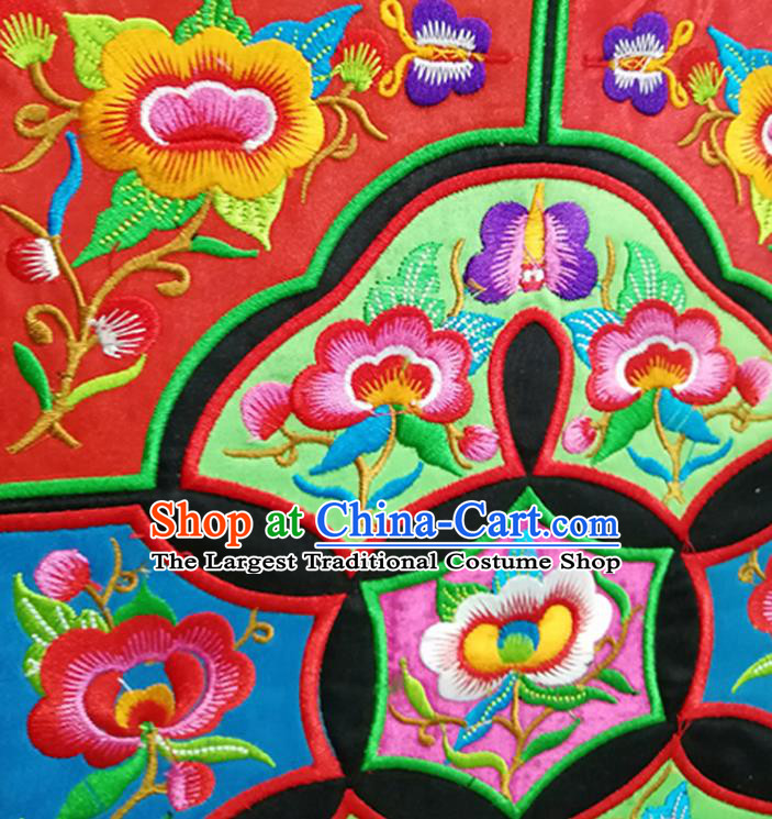 Chinese Traditional Embroidered Flowers Patch Decoration Embroidery Applique Craft Embroidered Accessories
