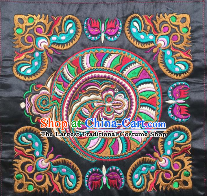 Chinese Traditional Embroidered Butterfly Flowers Patch Decoration Embroidery Applique Craft Embroidered Accessories