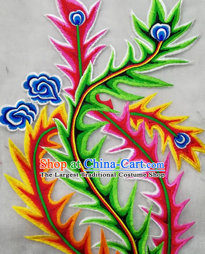 Chinese Traditional Embroidered Phoenix Patch Cloth Decoration Embroidery Craft Embroidered Accessories