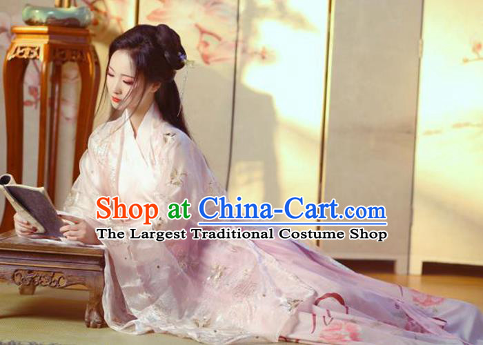 Chinese Ming Dynasty Nobility Lady Hanfu Dress Traditional Apparels Ancient Drama Goddess Historical Costumes for Women
