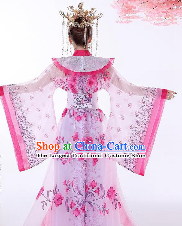 Chinese Ancient Palace Lady Hanfu Dress Apparels Traditional Drama Tang Dynasty Royal Princess Historical Costumes Complete Set