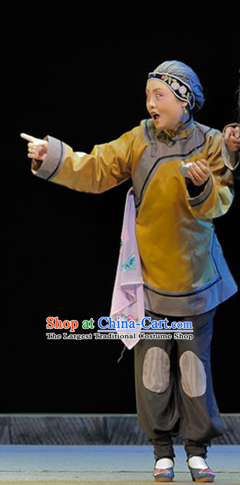 Chinese Sichuan Highlights Opera Dame Garment Costumes and Headdress Legend of Chen Mapo Traditional Peking Opera Pantaloon Dress Elderly Female Apparels