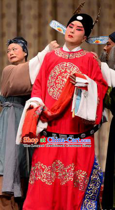 He Feng Qun Chinese Bangzi Opera Number One Scholar Apparels Costumes and Headpieces Traditional Hebei Clapper Xiaosheng Garment Niche Mei Tingxuan Clothing