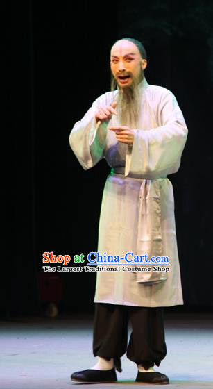 Yu Chenglong Chinese Bangzi Opera Civilian Apparels Costumes and Headpieces Traditional Shanxi Clapper Opera Farmer Garment Clothing