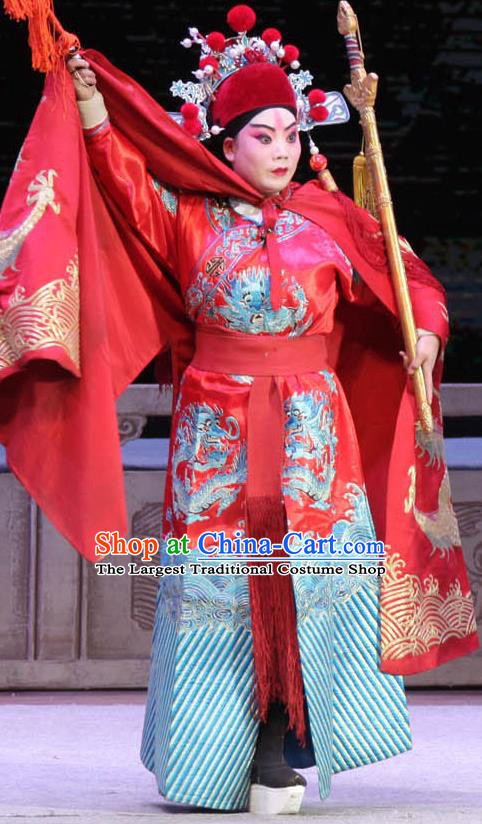 Chinese Bangzi Opera Childe Apparels Costumes and Headpieces Traditional Shanxi Clapper Opera Prince Garment Young Male Clothing