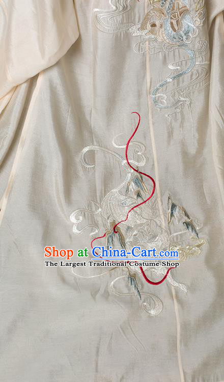 Chinese Traditional Song Dynasty Nobility Childe Historical Costumes Ancient Royal Prince Hanfu Clothing Embroidered Apparels for Young Men
