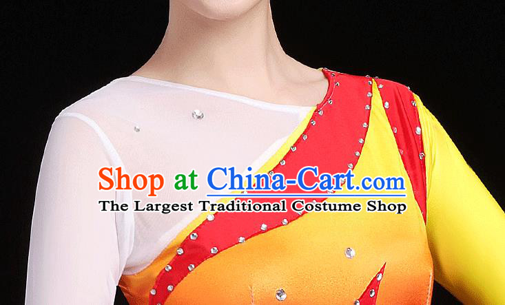 Traditional Chinese Modern Dance Costumes Stage Show Garment Square Dance Dress for Women