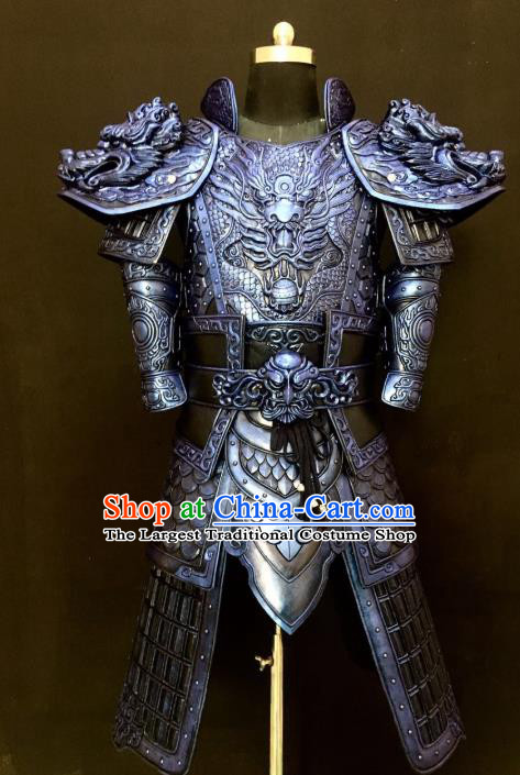 Traditional Chinese Cosplay Han Dynasty Military Officer Body Armor Outfits Ancient Film General Armour Costumes