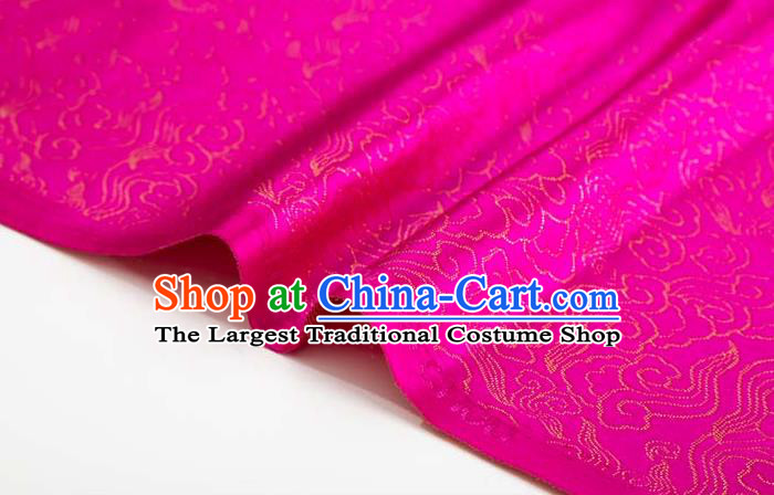 Chinese Classical Clouds Pattern Design Rosy Brocade Silk Fabric Tapestry Material Asian Traditional DIY Tang Suit Satin Damask