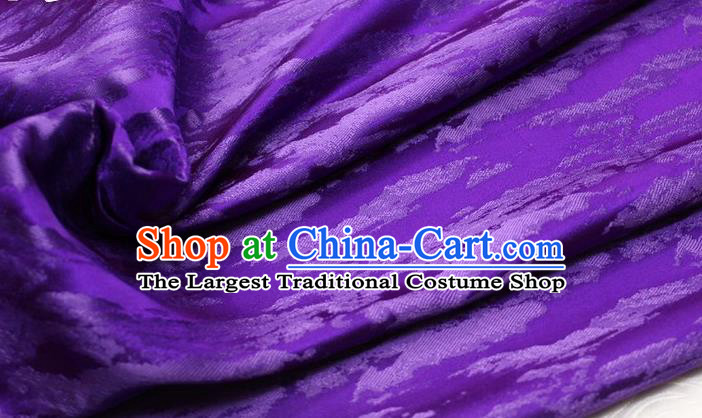Chinese Cheongsam Classical Pattern Design Purple Brocade Asian Traditional Tapestry Material DIY Satin Damask Mongolian Robe Silk Fabric