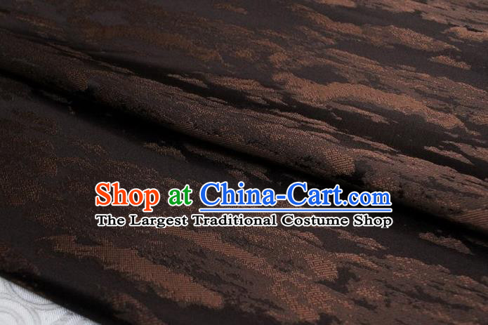 Chinese Cheongsam Classical Pattern Design Brown Brocade Asian Traditional Tapestry Material DIY Satin Damask Mongolian Robe Silk Fabric