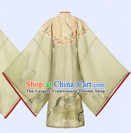 Traditional Chinese Song Dynasty Patrician Lady Garment Ancient Embroidered Hanfu Costumes Cloak Top Blouse and Skirt for Women