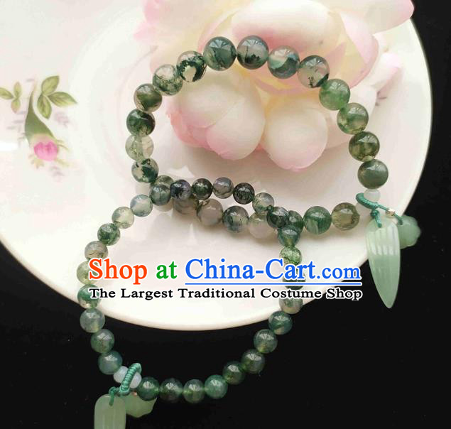 Chinese Handmade Beads Bracelet Traditional Hanfu Jewelry Accessories Bangle for Women