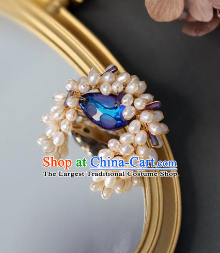 Top Grade Classical Pearls Brooch Accessories Handmade Sweater Breastpin for Women