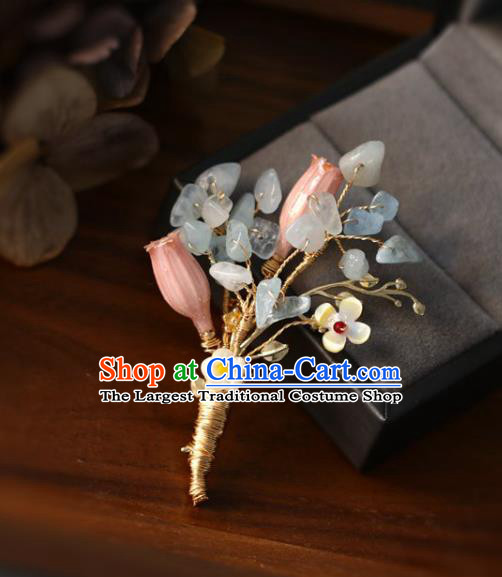 Top Grade Classical Convallaria Lavender Brooch Accessories Handmade Sweater Breastpin Ornaments for Women