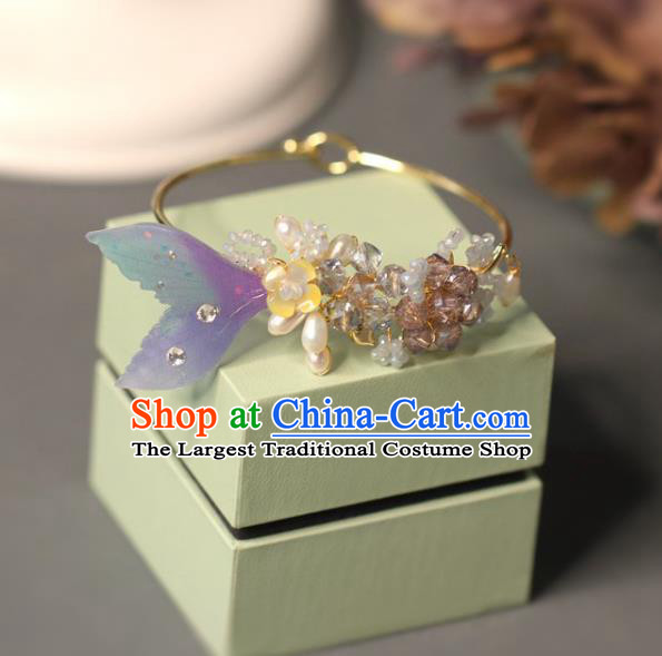 Baroque Handmade Fish Tail Bracelet Jewelry Accessories European Novel Design Bangle for Women