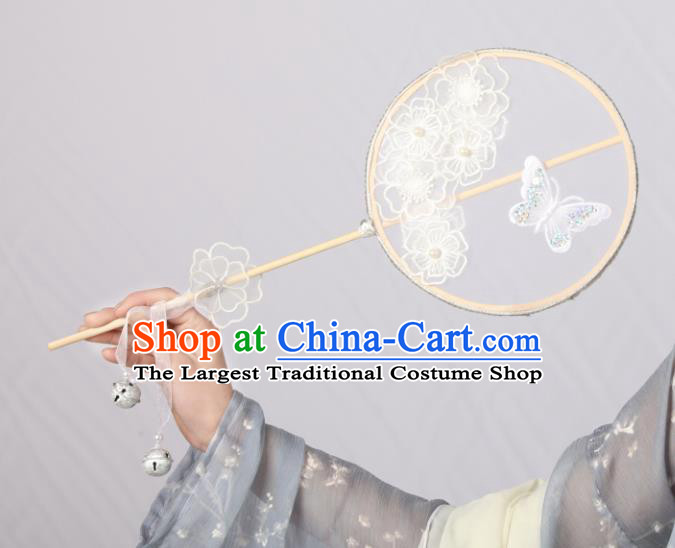 Chinese Handmade Hanfu Silk Fan Accessories Decoration Traditional Ancient Princess Palace Fan for Women