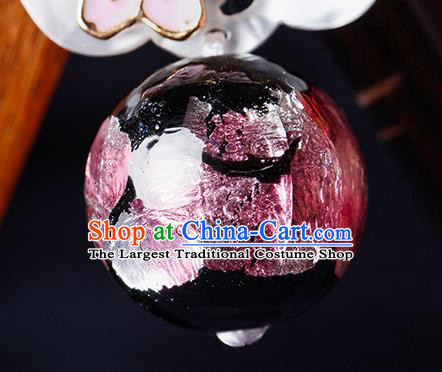 Traditional Chinese Shell Fan Ear Accessories Handmade Eardrop National Cheongsam Sakura Earrings for Women