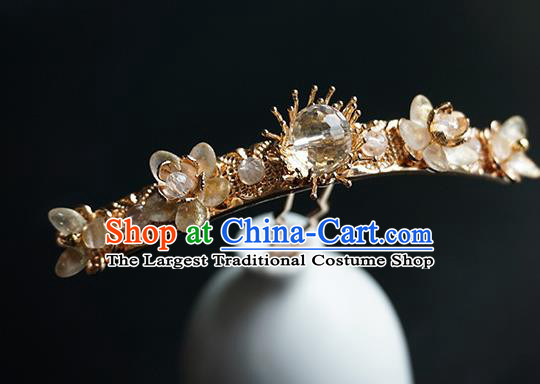 Chinese Classical Wedding Golden Hair Comb and Hair Clips Traditional Bride Hair Accessories Handmade Hanfu Hairpins Complete Set