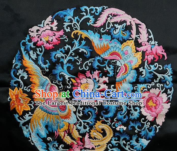 Chinese Traditional Embroidered Butterfly Fabric Patches Handmade Embroidery Craft Embroidering Horse Face Skirt Applique Accessories