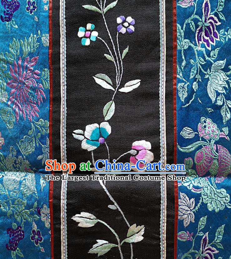 Chinese National Embroidered Flowers Silk Paintings Traditional Handmade Embroidery Craft Decorative Wall Picture