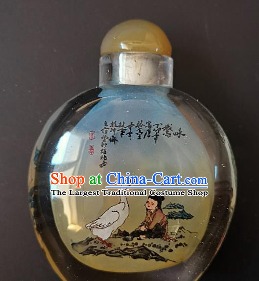 Chinese Snuff Bottle Traditional Handmade Painting Dragon Boy Snuff Bottles