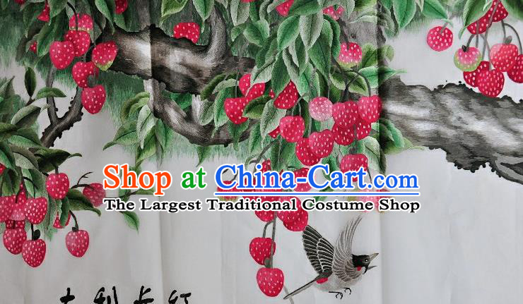 Traditional Chinese Embroidered Red Hawthorn Silk Patches Handmade Embroidering Dress Applique Embroidery Fabric Accessories