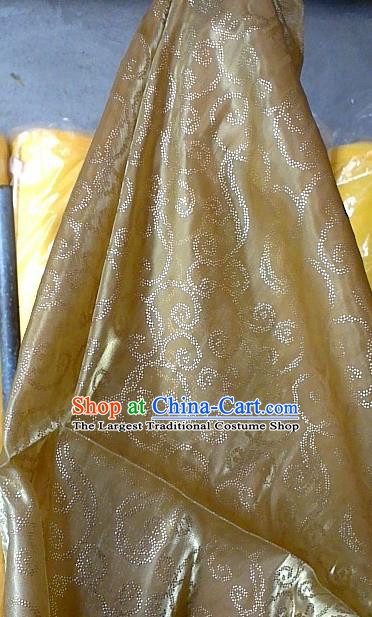 Chinese Traditional Pattern Design Golden Veil Fabric Grenadine Cloth Asian Gauze Material