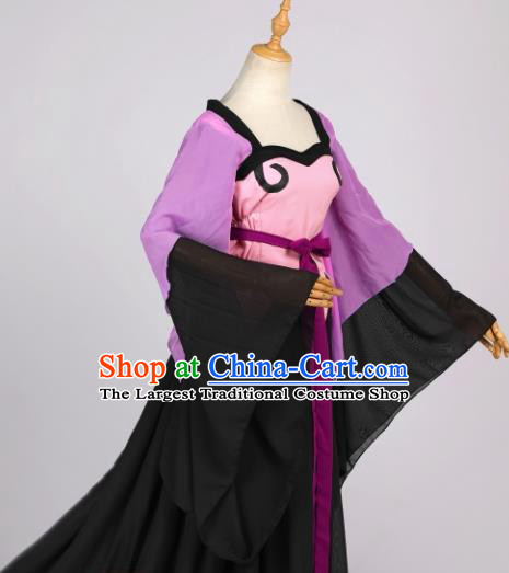 Traditional Chinese Cosplay Female Villain Hanfu Dress Costumes Ancient Swordswoman Clothing