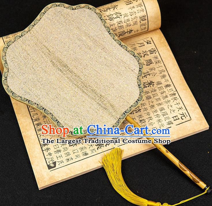 China Handmade Song Dynasty Palace Fan Traditional Ancient Princess Silk Fan Classical Hanfu Fan