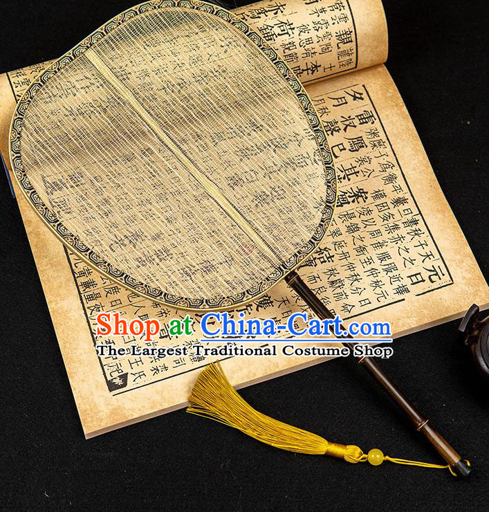China Classical Hanfu Fan Handmade Song Dynasty Palace Fan Traditional Ancient Princess Silk Fan