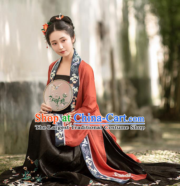 Ancient China Court Woman Hanfu Dress Traditional Song Dynasty Imperial Consort Historical Clothing