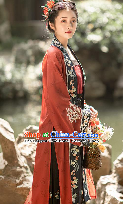 Ancient China Court Woman Hanfu Dress Traditional Song Dynasty Imperial Consort Historical Clothing