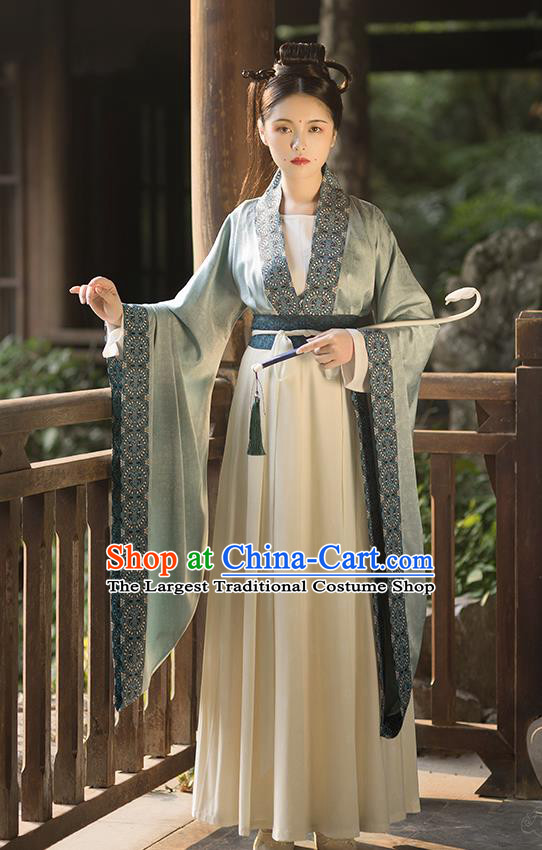 Ancient China Southern and Northern Dynasties Historical Clothing Traditional Court Lady Hanfu Dress