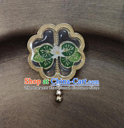 Handmade China Cheongsam Breastpin Classical Jewelry Lotus Brooch Accessories