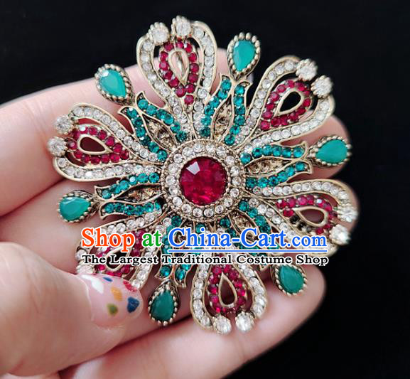Top Baroque Breastpin Handmade Colorful Crystal Brooch Jewelry Accessories