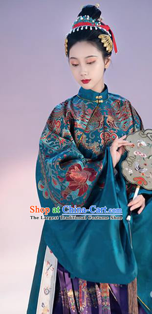 China Traditional Ming Dynasty Court Beauty Historical Clothing Ancient Imperial Consort Costumes Complete Set