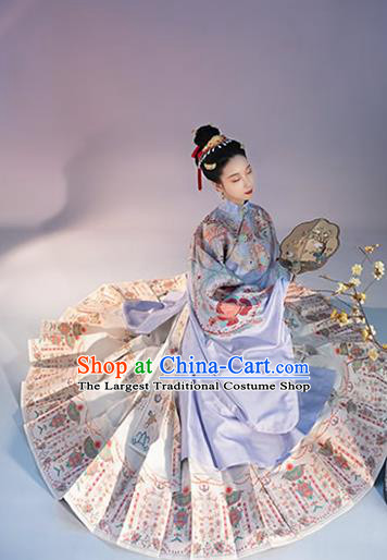 China Traditional Ming Dynasty Noble Countess Historical Clothing Ancient Imperial Consort Costumes for Woman
